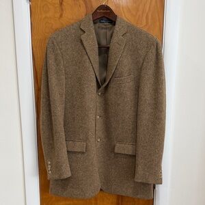 Ralph Lauren Brown Herringbone Blazer